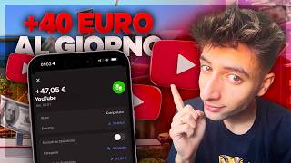 COME GUADAGNARE 40€ al giorno GRAZIE a YOUTUBE SENZA metterci la FACCIA