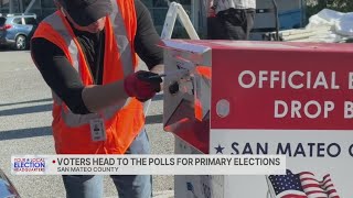 San Mateo County voters heading to polls, dropping off ballots