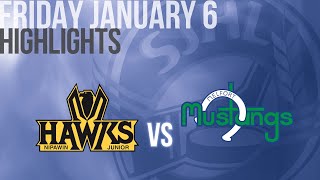 Highlights: Nipawin Hawks vs Melfort Mustangs Jan 6th