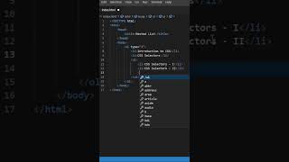 Nested list - HTML CSS