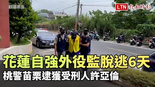 花蓮自強外役監脫逃6天 桃警苗栗逮獲受刑人許亞倫(翻攝畫面)