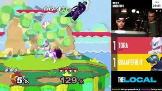 Tora (MewTwo) vs GrapeFruit (Marth) - The Local 2x11 - Losers Top 8