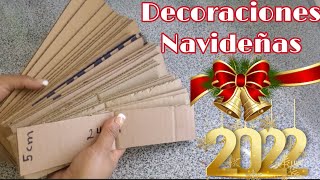 Increíbles ideas para navidad con cartón de cajas 📦 ♻️ manualidades Navideñas fáciles
