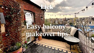 8 easy and renter friendly balcony makeover tips with Megan | Lick