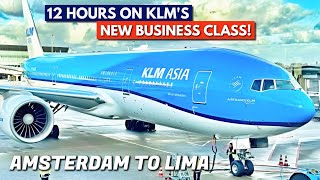 TRIP REPORT I NEW KLM Business Class! I Boeing 777 I 🇳🇱 Amsterdam to Lima 🇵🇪