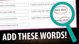 How I Fill Out the 7-Keyword Boxes (for MAXIMUM RESULTS)!