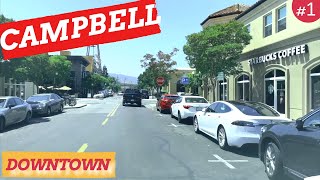 Driving Downtown - Campbell California - USA