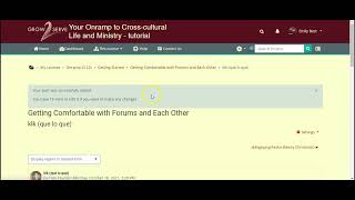 Navigating Forums