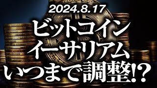 ビットコイン・イーサリアムいつまで調整！？［2024/8/17］【仮想通貨・BTC・ETH・FX】※2倍速推奨