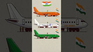 Indian Airplane ✈️ Art 🇮🇳 Independence day special art #art #indianflag #shorts