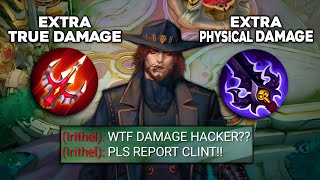 WHEN GLOBAL CLINT ABUSE TOO MUCH MULTIPLE DAMAGE‼️💀 ( DAMAGE HACK! ) - CLINT BEST BUILD 2025! - MLBB