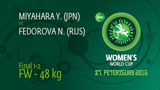 48 kg - Yu MIYAHARA (JPN) df. Nadezhda FEDOROVA (RUS), 14-6