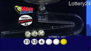 2017 10 31 Mega Millions Numbers and draw results
