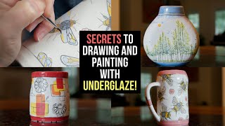 Underglaze Painting Lesson - ANYONE CAN DO THESE!