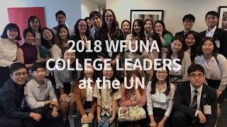 2018 WFUNA College Leaders at the UN