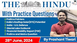 The Hindu Analysis By Prashant Tiwari | 28 June 2024 | Current Affairs Today | StudyIQ IAS