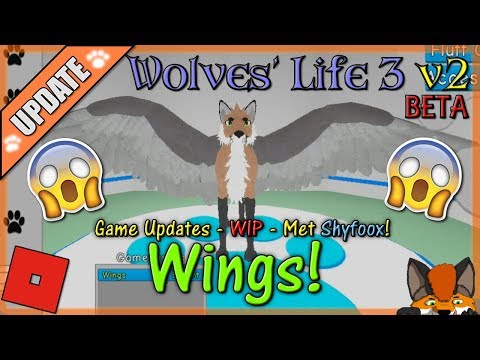 Roblox Wolves Life 3 V2 Beta Wings Are Out 23 Hd - 
