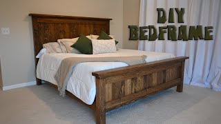 How To Build A Rustic Farmhouse Bedframe Out Of Construction Lumber
