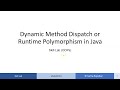 Dynamic Method Dispatch