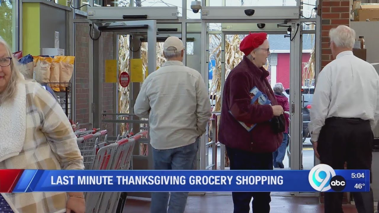 Last Minute Thanksgiving Grocery Shopping - YouTube