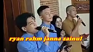 LIVE RYAN-RAHM-JANNA-ZAINUL DIRUMAH KAK ADIBAL AHAD PETANG