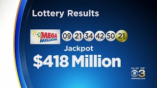 Winning Numbers Drawn For $418 Million Mega Millions Jackpot