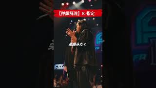 【解説】R-指定 テクニカルな神押韻 その①