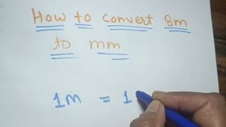 How to convert 8 meter to milimeter||  Meter to milimeter conversion|| Conversion||