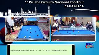 1ª Prueba Circuito Nacional Pool Tour 2025; Segunda Categoría - Domingo