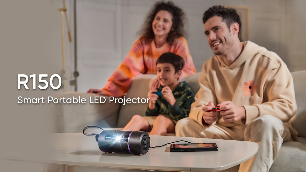 NOMVDIC R150 - Smart Portable LED Projector - YouTube