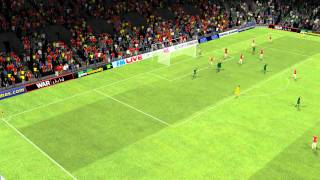 Football Manager 2011:Panathinaikos 3-2 Arsenal-Match Highlights HD
