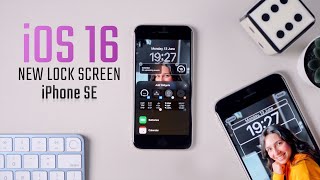 New iOS 16 LOCK SCREEN on the iPhone SE 3!