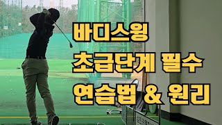 바디스윙 초보 연습방법 및 크롤링 해설