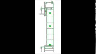 NERAK Continuous Vertical Conveyor Animation (C) Shape