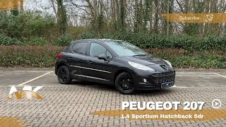 STUNNING: PEUGEOT 207 1.4 SPORTIUM HATCHBACK 5DR PETROL MANUAL EURO 5 (75 ps)