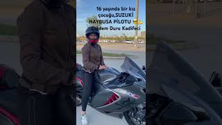 O her motora varım diyor 💪 Çiğdem Duru Kadifeci (suzuki hayabusa gen3)