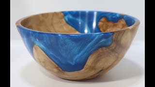 Woodturning | Birch Burl and Resin Bowl