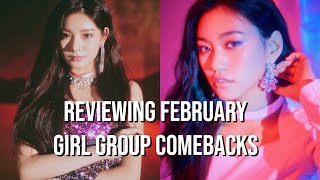 Reviewing February K-pop-Girl-Group Comebacks! (2020)