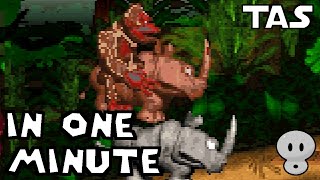 I beat Donkey Kong Country in just ONE MINUTE. Here's how.