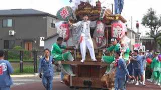 流町のだんじり 平野郷 杭全神社夏祭り 試験曳き 2024.06.29