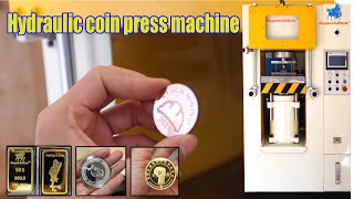 SuperbMelt hydraulic coining press machine for gold/silver/coppper coins making