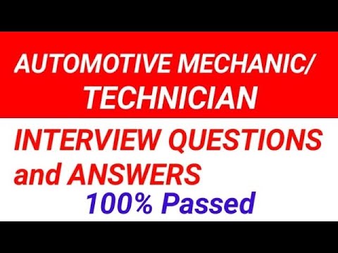 AUTOMOTIVE MECHANIC COMMON JOB INTERVIEW QUESTION & ANSWER - YouTube