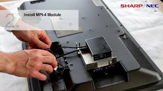 SharpNEC Installation of MPi4 Box to NEC MultiSync M321