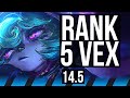 VEX vs YASUO (MID) | Rank 5 Vex, 9/2/4, Godlike | JP Grandmaster | 14.5