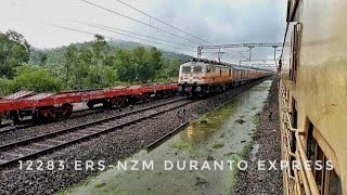 12283 Ernakulam - Nizamuddin Duranto Express crossing with Mangaluru Express