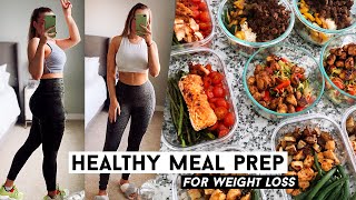 HEALTHY MEAL PREP FOR WEIGHT LOSS! I lost 5 pounds!!