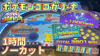 【メダルゲーム】ポケモンコロガリーナノーカットMAXBETプレイ動画＆超高配当ゲットモード