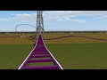 modern intamin giga coaster layout pov