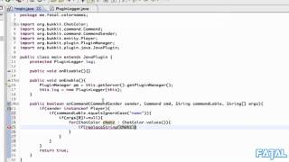 Bukkit Plugin Tutorial: Changing Players Name Tag Color - w/ Commentary