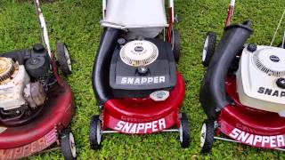 Snapper Mowers. My Four V21 Snapper